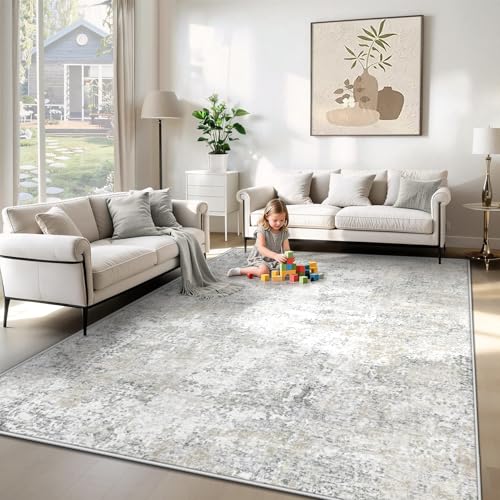 XLUEZ Washable Abstract Area Rug