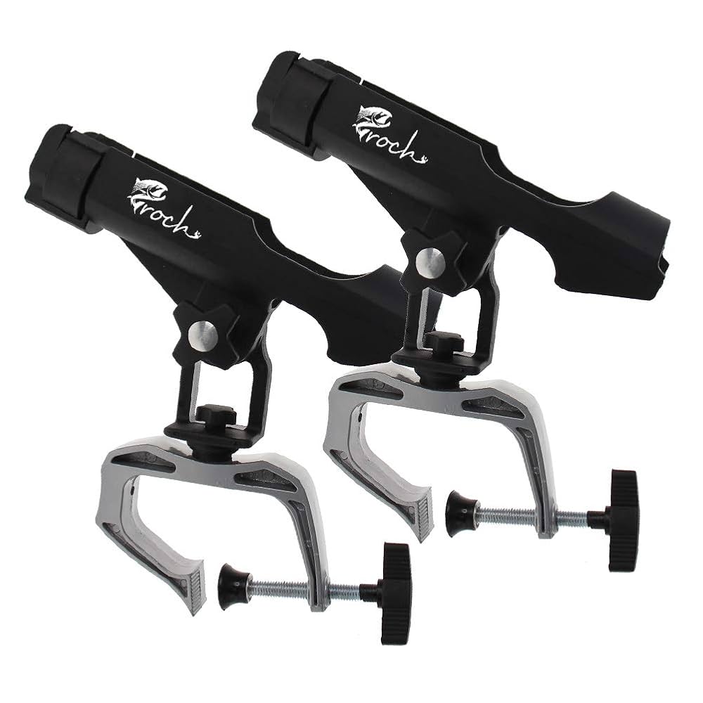 YARNOW 2 Pz Palo Marino Supporto Pieghevole Per Canne Da Pesca Rastrelliera Fissa Per Canne Da Pesca Utensili Porta Canne Pieghevole Portacanne Da Pesca Acciaio Inossidabile - Foto 4