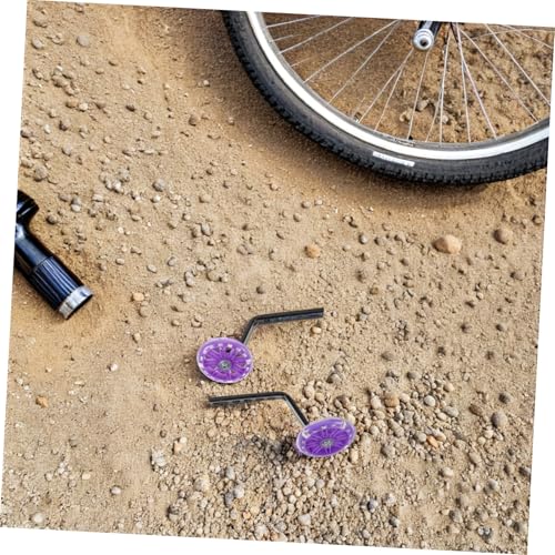 1 par de ruedas de entrenamiento para bicicleta con luces intermitentes y kit estabilizador para mayor seguridad y aprendizaje miniatura 7