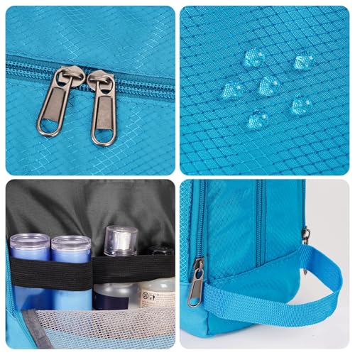 Image of WANDF Travel Toiletry Bag for Men, Small Dopp Kit for Toiletries