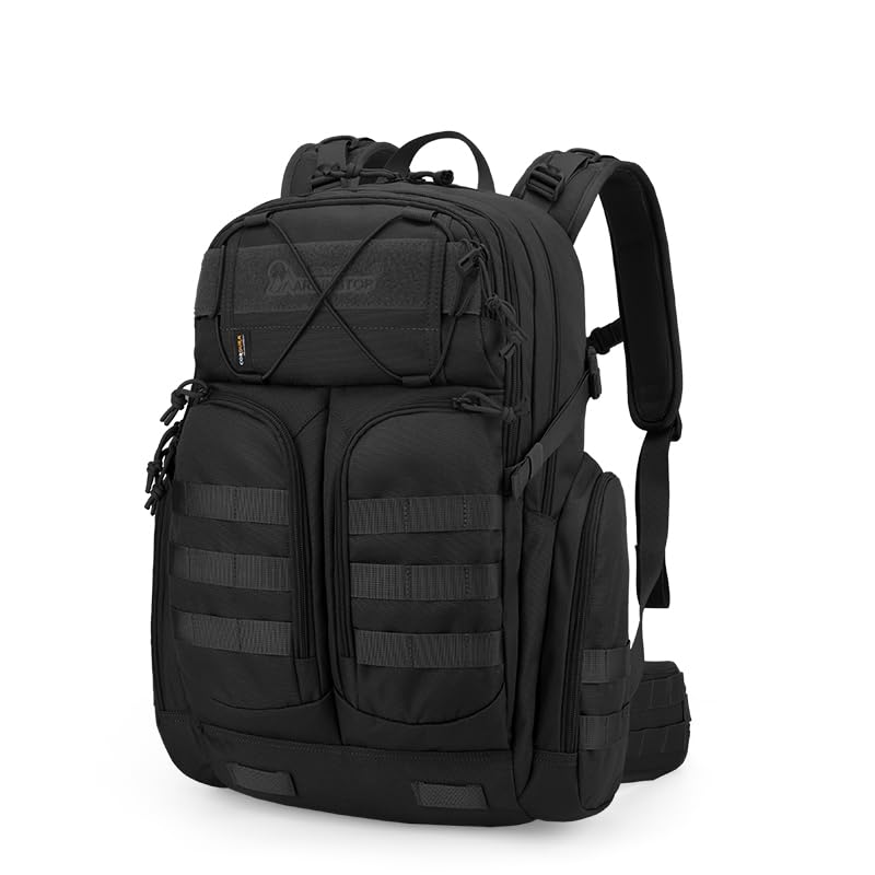 Mardingtop Sac à dos militaire Molle 40 l - Sac à dos de randonnée - Sac à dos tactique - Sac à dos en Cordura pour homme - Pour la randonnée,...