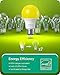 EDISHINE A19 Yellow Light Bulbs, 9W(60W Equivalent), 600LM 2400K Amber Glow Outdoor Bug Light Bulbs, Non-Dimmable, E26 Medium Base, UL Listed, 8 Pack