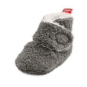 Matt Keely Baby Boys Girls Anti-Slip Soft Sole Slipper Booties Infant Crib Shoes Crawler Warm Winter Boots with Fleece…
