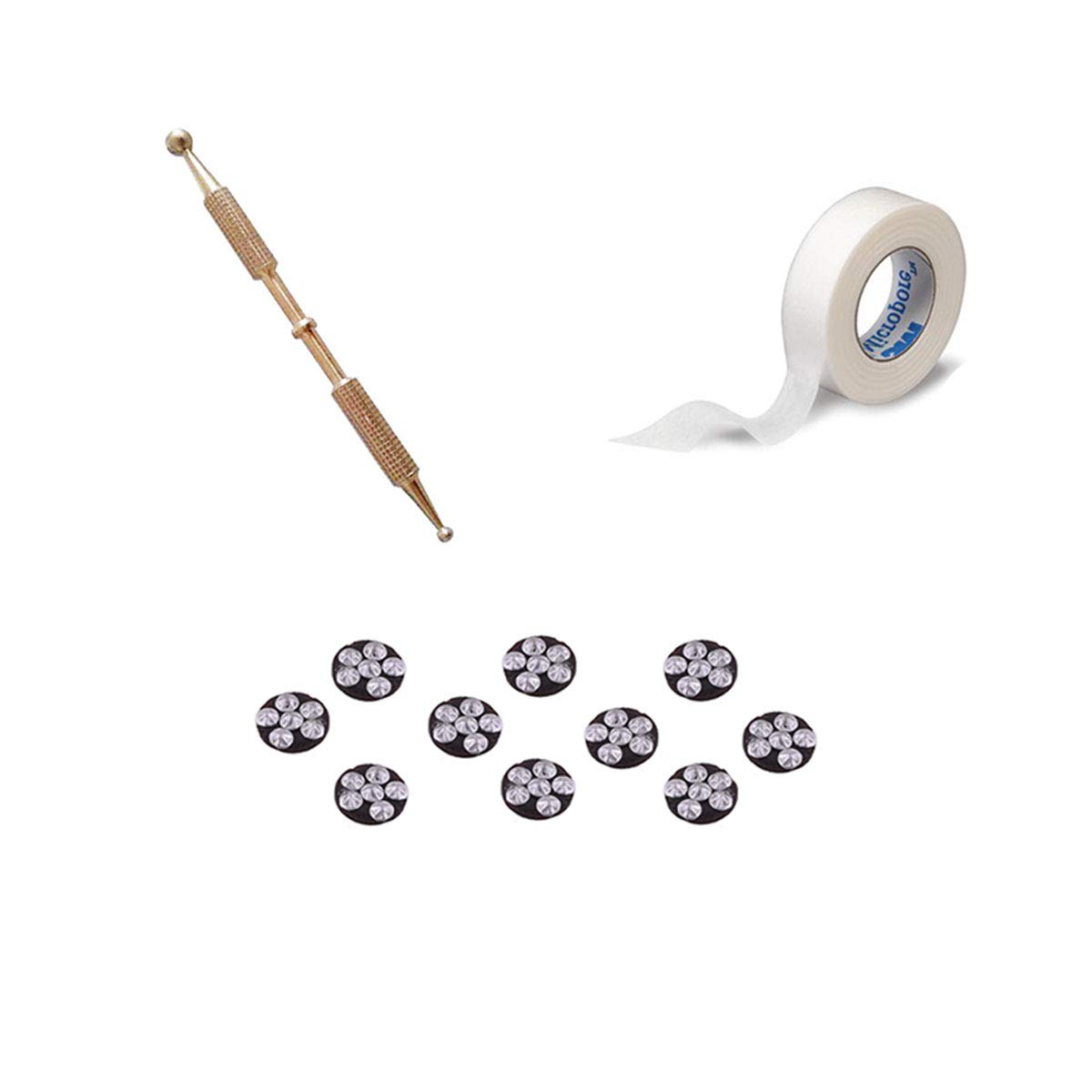 Deltakart M361 Su-jok Tools Combo Set with 5 Star Magnets and Jimmy Brass Cut (Natural Care) Massager (Multicolor)