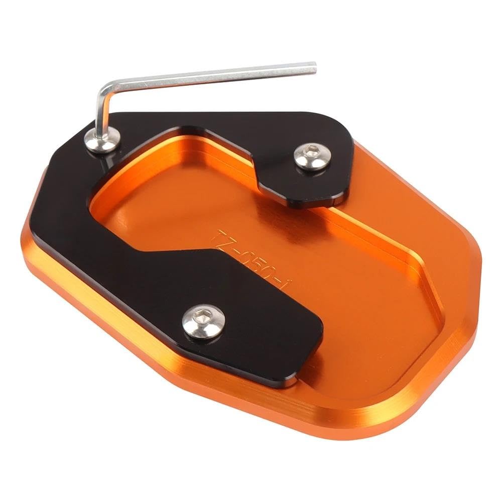 Plaque béquille latérale pour Harley Pan America 1250, extension CNC orange 2020-2022