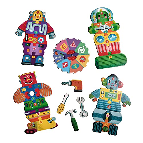 eeBoo: Build a Robot Spinner Game, Combines Simple Numbers with Fun, 2 to 4 Players, 15-30 Minute Play Time, Encourages Imaginative Play, For Ages 3 and up - Image 4