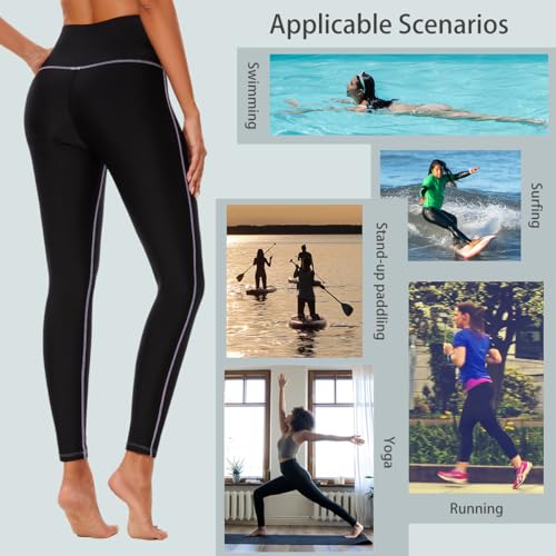 Image of Ubestyle Women's Swim Pants UPF 50+ High Waist Rash Guard Leggings