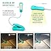 Vekkia Rechargeable Book Light for Reading in Bed, 3 Color x 3 Brightness, Lightweight Reading Light, Up to 70 Hours Lighting, Great for Readers, Travel (Blue)