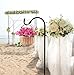Urban Deco 8PK Heavy Duty Shepherds Hook, 37' Inch Tall Adjustable Height Shepards Hooks for Outdoors, Plant Hangers Garden Stakes, Plant Hooks Pole for Wedding, Garden, Outdoors