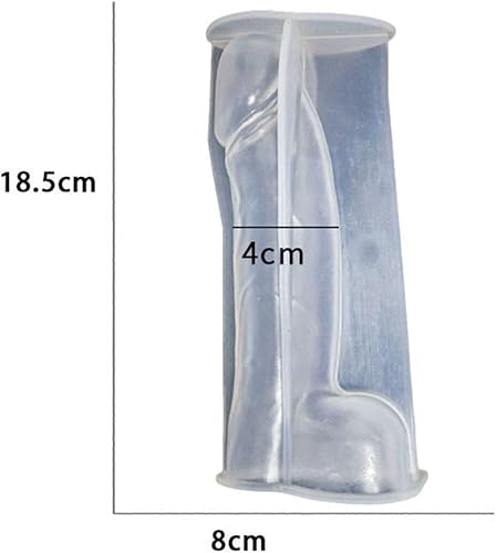 Miniatura 9 de CHICTRY Bandeja de moldes genitales de silicona para hombre, moldes novedosos para hacer dulces, bandeja de molde para manualidades, velas