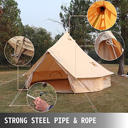 Carpa campamento Beige 5m 8-10 personas 4 estaciones miniatura 5