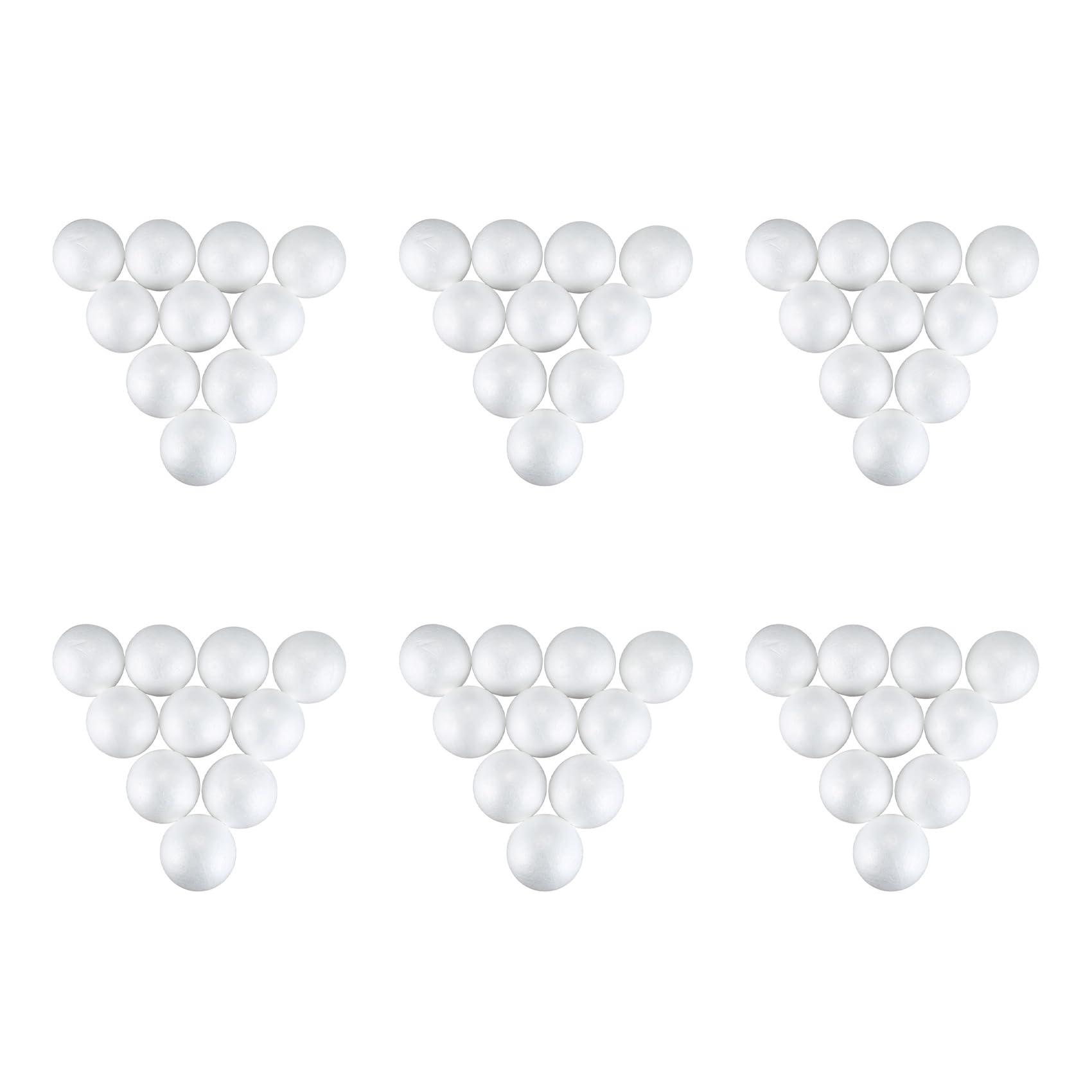 Vjsujehgy 60 x Modelling Craft Polystyrene Foam Ball Sphere 10cm-White