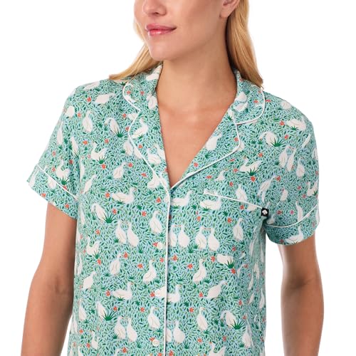 Image of kate spade new york Short Sleeve Knit Shorty Pj Set