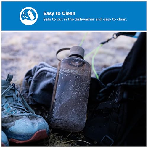 Image of Nalgene 32 oz Narrow Mouth Water Bottle | BPA-Free, Durable & Leak Proof, Lghtweght Bottle for Hkng, Gym & Travel, Mocha