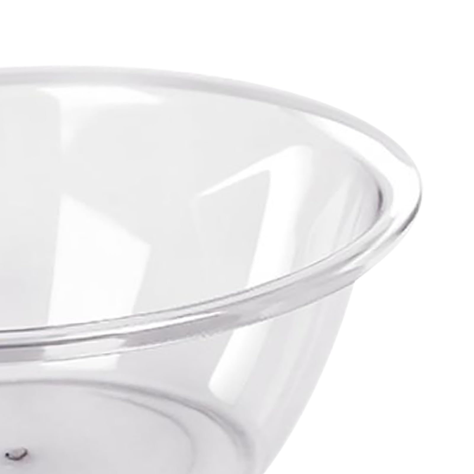 Pilipane Bassin Transparent Multifonction épais Rond en Pet pour Usage Domestique, Design Compact et matériau sûr adapté à Divers Besoins domestiques. (Groß klar)
