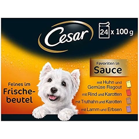 Cesar Feines im Frischebeutel Favoriten in Sauce Hunde-/Nassfutter Cover