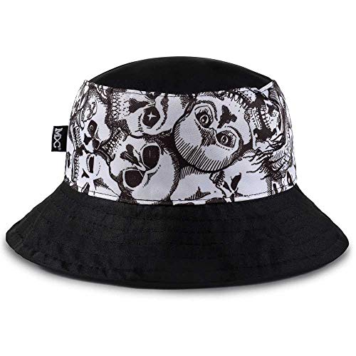 Chapéu Bucket Hat MXC BRASIL Caveira Skull Rock Tamanho:Único;Cor:Preto