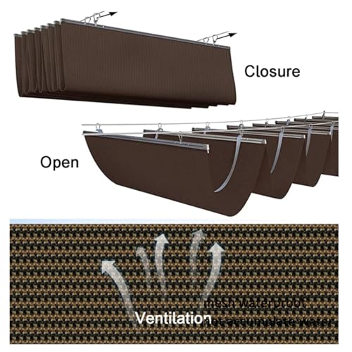 Toldo de vela retráctil exterior impermeable resistente UV para solárium 5
