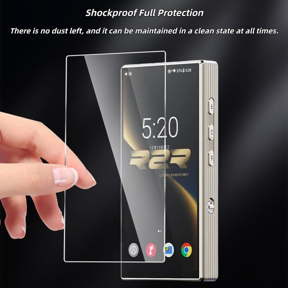 9H Premium Scratch-Proof Protective Tempered Glass Screen Protector for Fiio M33 R2R Music Player (M33 Front Glass 2pcs)
