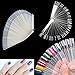 Delleu 50pcs Batonnets Presentoir Faux Vernis A Ongles Capsules Eventail Pratique Nail Art