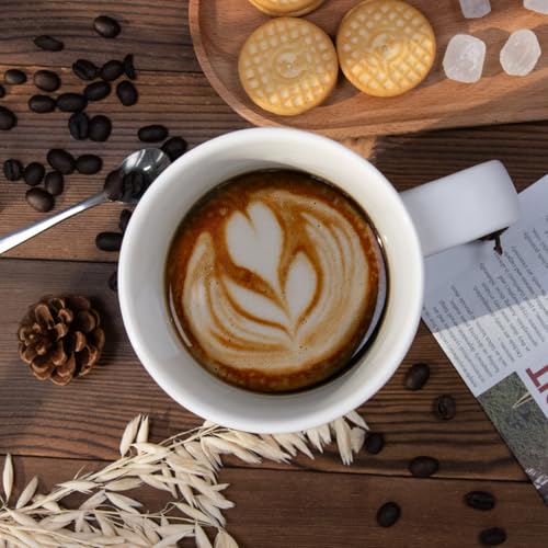 Taza grande de cerámica de 18 oz con asa miniatura 5