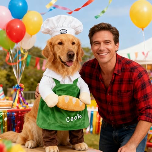 Disfraz de Chef para Perros y Gatos Talla B2 miniatura 4
