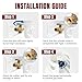 SHINESTAR Propane Hose Adapter & 5 FT Braided Hose for Buddy Heaters, Coleman Stoves, Blackstone 17