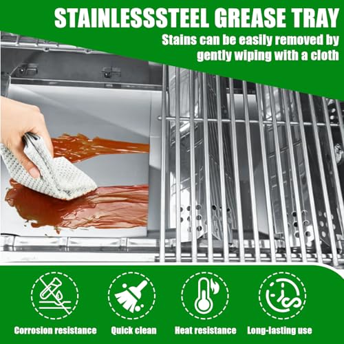 Image of Uniflasy Grease Tray with Catch Pan for Nexgrill, Dyna-Glo Grills