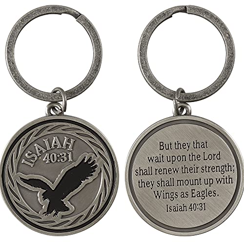 Dicksons Wings As Eagles Brushed Silver 2.5 Inch Zinc Alloy Keyring #TOP2