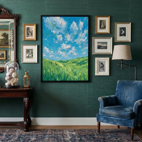 Poster Prairies de White Cloud ALTCIRNMD 80x120cm sans cadre