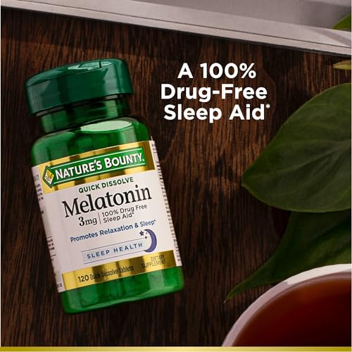 Nature's Bounty Melatonin 3mg Quick Dissolve, Sleep Aid Supplement, Sleep Aids for Adults, Cherry Flavor, 240 Count (Pack of 1) - Image 5