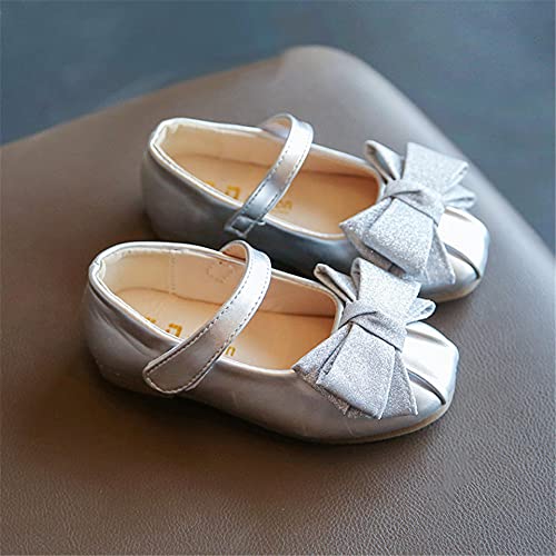 Stunner Girls Bow Mary Jane Flats Wedding Party Dress Shoes(Toddler/Little Kids/Big Kids)2