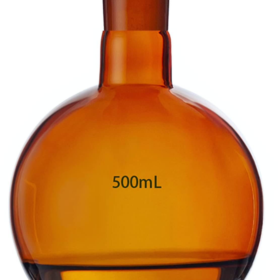 500ml 24/40 Amber Glass Flask Round Bottom 1-Neck Laboratory Brown Boiling Bottle Single Neck Vessel