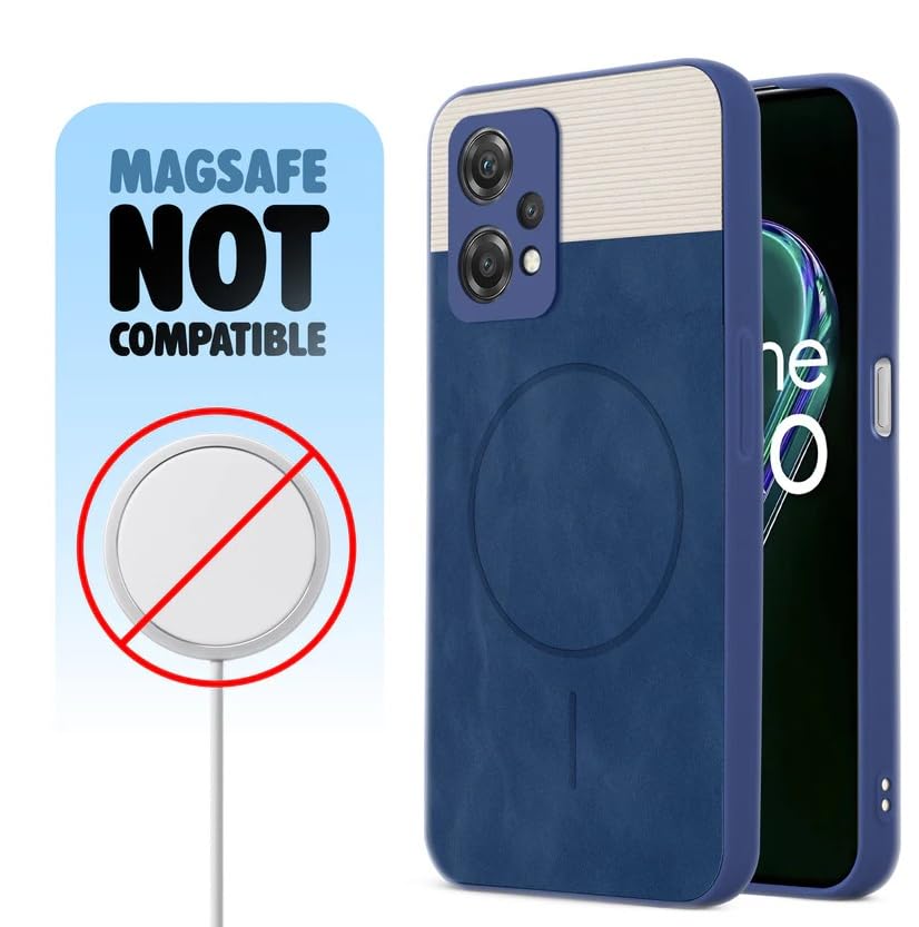Image of Bintage Mac Safe Design Hard Slim Back Case | Soft Border Camera Protect | Dual PU Leather Finish Back Cover Compatible for Vivo Y39 5G - Royal Blue