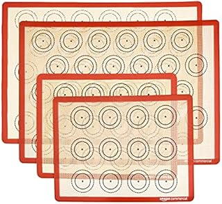 Amazon Commercial Silicone Eclair Baking Mat, Set of 2, 15.7 x 11.8 IN