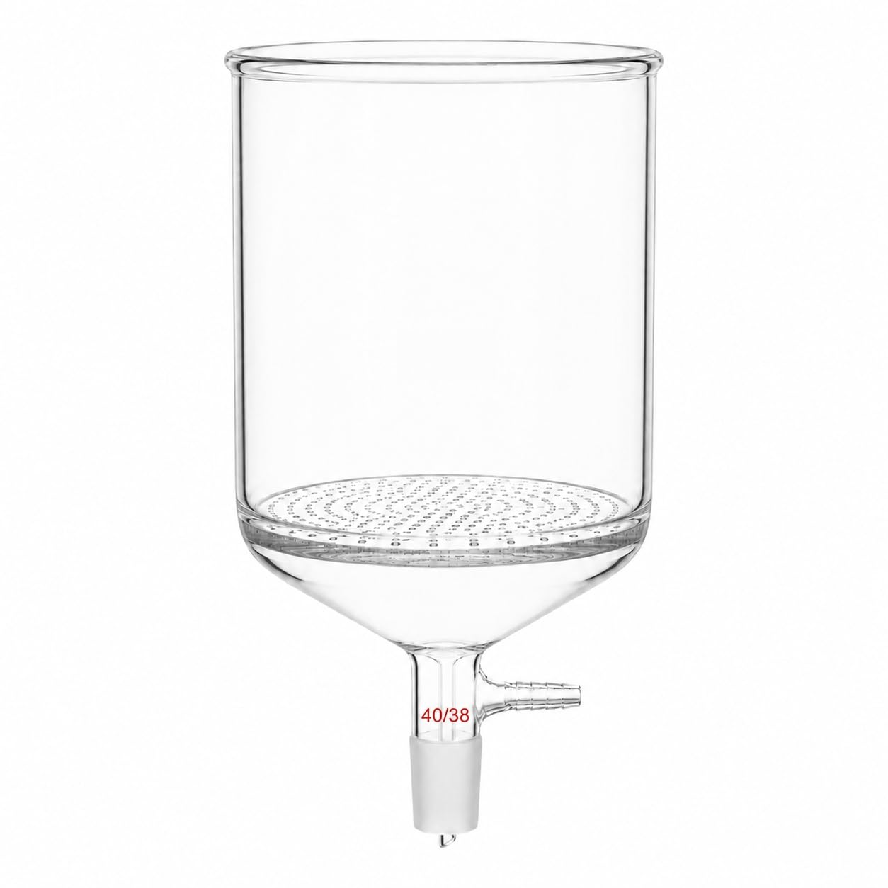 Lejek Büchnera Porowata Płytka Szkło Pojemny Filtr Próżniowy Lab-40/38# 3000ml