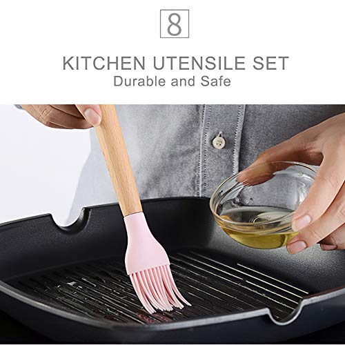 Daerzy Utensílios de cozinha Conjunto 11 Pcs Silicone Antiaderente Conjunto de Utensílios de Cozinha