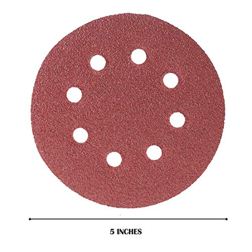 160 Pcs 5 Inch Sanding Discs Hook And Loop Orbital Sander Sandpaper 40 60 80 100 120 150 240 320 400 600 Grit 8 Hole Sanding Discs (160 Pcs, 40-600 Grit) #TOP4