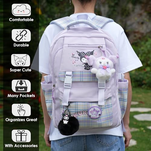 Black Kawaii Backpack (Bla) and Cushion Bundle - Cute Kawaii Stuff Mochila Kawaii - Kawaii Stuff - Kawaii Desk Accessories - Cute Kawaii Room Decor2