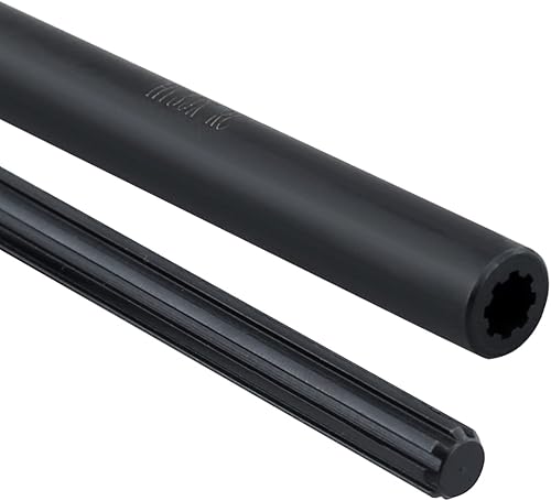 Miniatura 6 de HYBDX Rc Eje de transmisión de aluminio para 110 RC car Track Axial SCX10 Gladiator YK4082 TRX4 TF2 D110 RC Crawler eje de transmisión (negro, 4.92