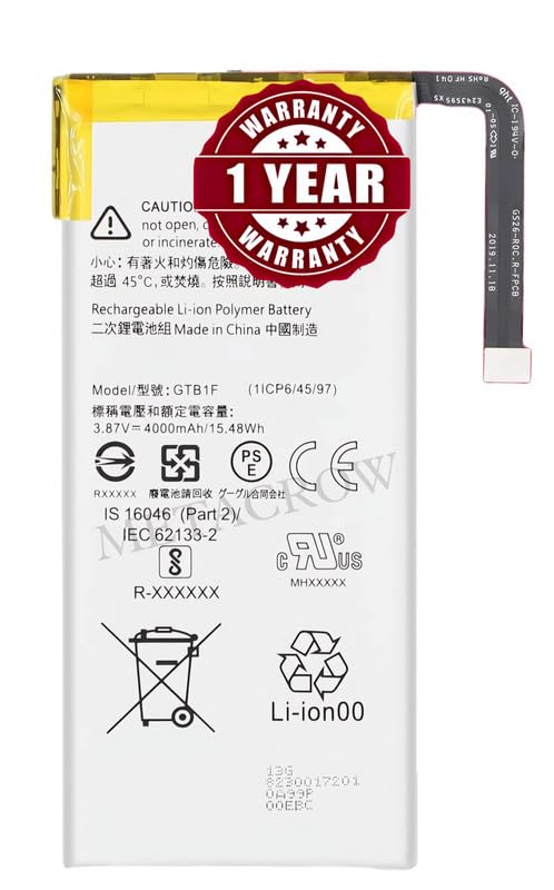 Image of Original GTB1F Battery Compatible for Google Pixel 5 - (4080mAh) - 1 Year Warranty JK1
