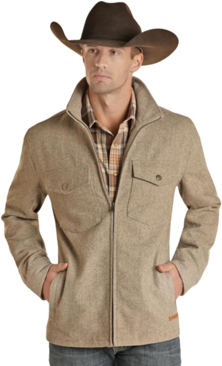 Beige Wool Coat by Powder River Outfitters