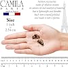 Camila Paris CP2608/2 French Hair Clip for Women, Set of 2 Small 1 inch Girls Hair Claw Clip Jaw Fashion Durable Styling Hair Accessories for Women, Ladies Strong Hold Grip Clamp, Made in France #1