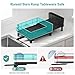 GSlife Large Expandable Dish Drying Rack for Kitchen Counter - Adjustable Dish Drainer with Pans Slots, Rust-Resistant Dish Rack with Utensil Holder and Drainboard, 18.7