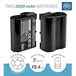 Pack-of-2-EN-EL15-Batteries-and-Battery-Charger-Kit-for-Nikon-1-V1-D600-D610-D800-D7000-D7100-Digital-SLR-Camera-More