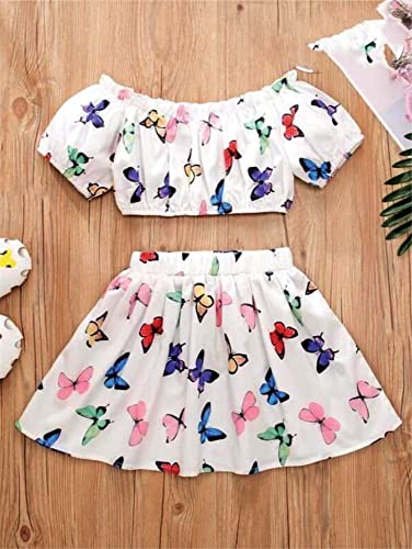 Image of Rayon Cocktail Crop top and Skirt
