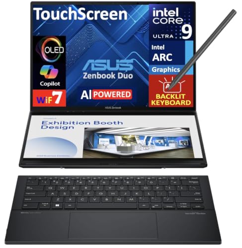 Image of ASUS Zenbook Duo AI 2-in-1 Laptop 14.0 inch Touchscreen OLED Display