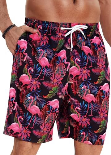 Enlision Mens Swim Trunks Quick Dry Swimwear Summer Hawaiian Swimming Beach Shorts with Pocket Bathing Suits for Men - Main Image
