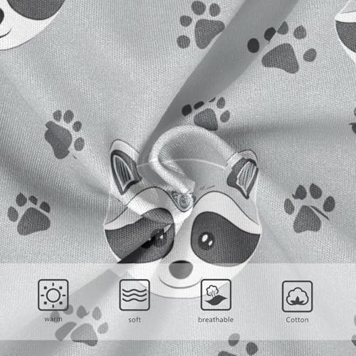 Cotton Toddler Girls Underwear Cute Raccoon Paw Prints Gray Girl Panties Cute Designer Underpants Briefs 2t3