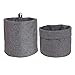 Bigso Box of Sweden Soft Hang Around Hanging Storage Basket Small | For Organizing Everyday Necessities | Collapsible Wall Hanging Storage Basket for Closets | 6.7